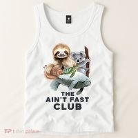 The Aint Fast Club Funny Cute Slow Animal Tank Top thumb 2