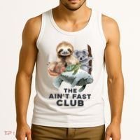 The Aint Fast Club Funny Cute Slow Animal Tank Top thumb 3