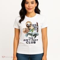 The Aint Fast Club Funny Cute Slow Animal Women's T-Shirt thumb 4