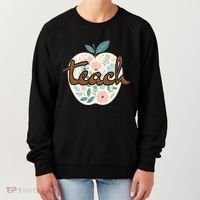 Teacher Apple Floral Women's Sweatshirt thumb 0