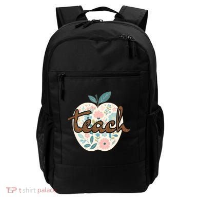Teacher Apple Floral Backpack