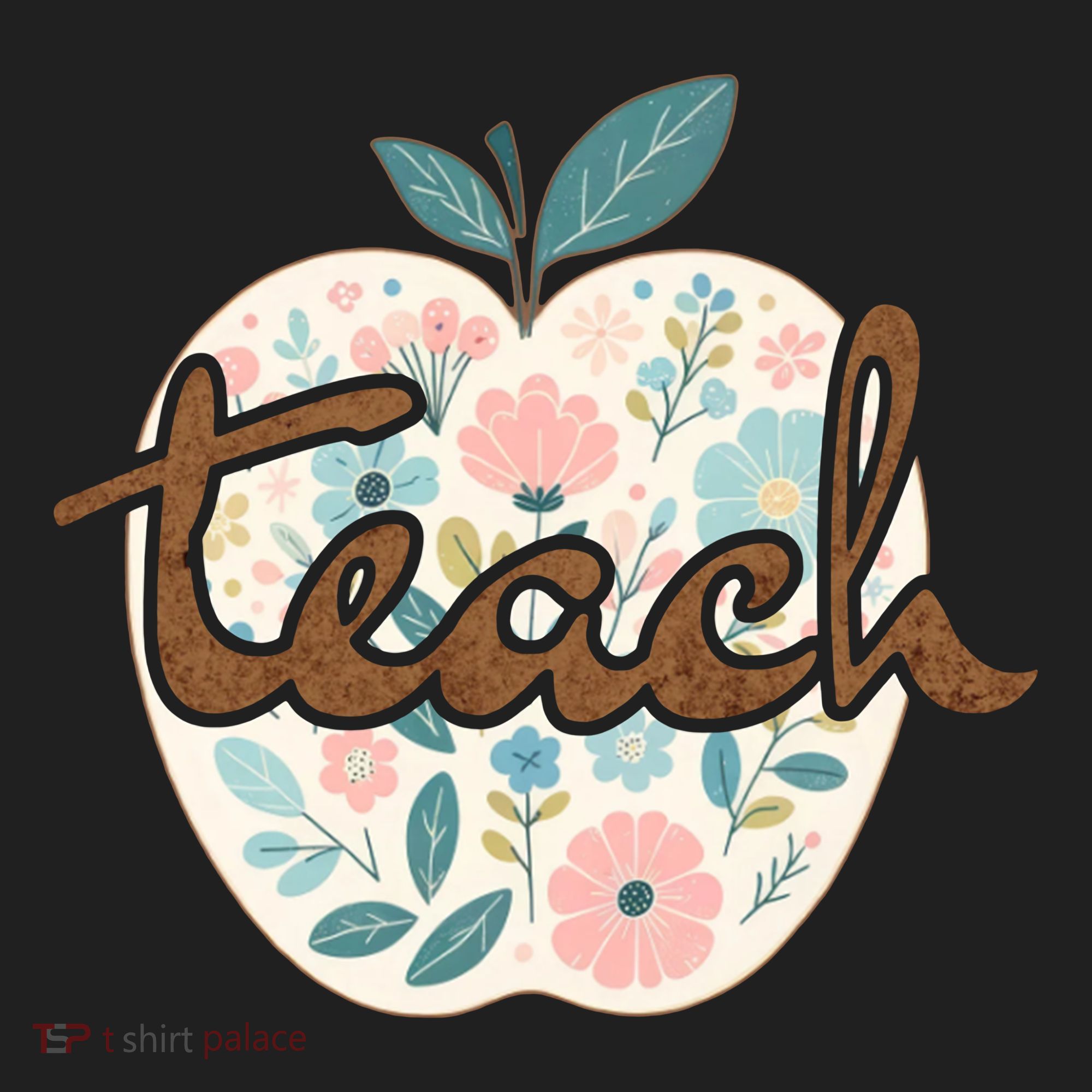 Teacher Apple Floral Tumbler