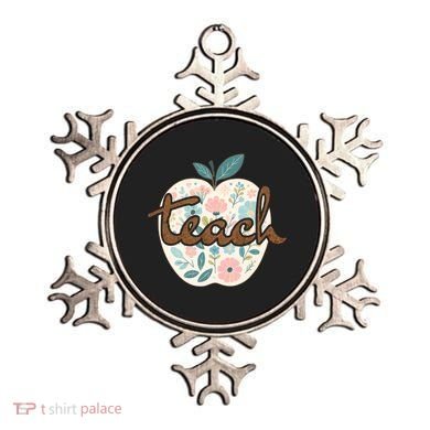Teacher Apple Floral Ornament