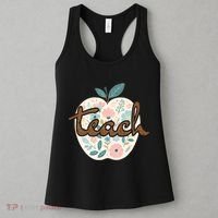 Teacher Apple Floral Women's Tank Top thumb 3