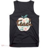 Teacher Apple Floral Tank Top thumb 0