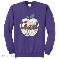 Teacher Apple Floral Sweatshirt thumb 0