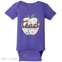 Teacher Apple Floral Baby Bodysuit thumb 0