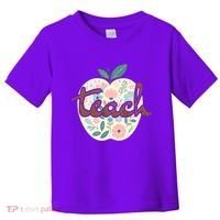 Teacher Apple Floral Toddler T-Shirt thumb 0