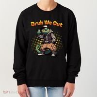 Teacher Appreciation Funny Cameleon Lizard Grad Bruh We Out Gift Women's Sweatshirt thumb 0