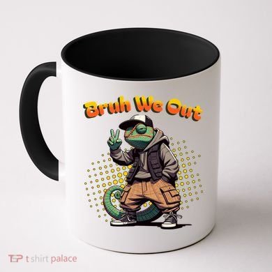 Teacher Appreciation Funny Cameleon Lizard Grad Bruh We Out Gift Coffee Mug