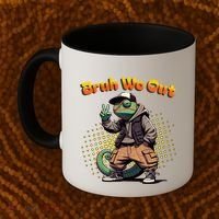 Teacher Appreciation Funny Cameleon Lizard Grad Bruh We Out Gift Coffee Mug thumb 2