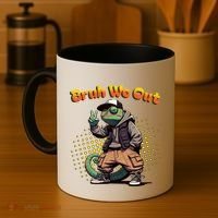 Teacher Appreciation Funny Cameleon Lizard Grad Bruh We Out Gift Coffee Mug thumb 4