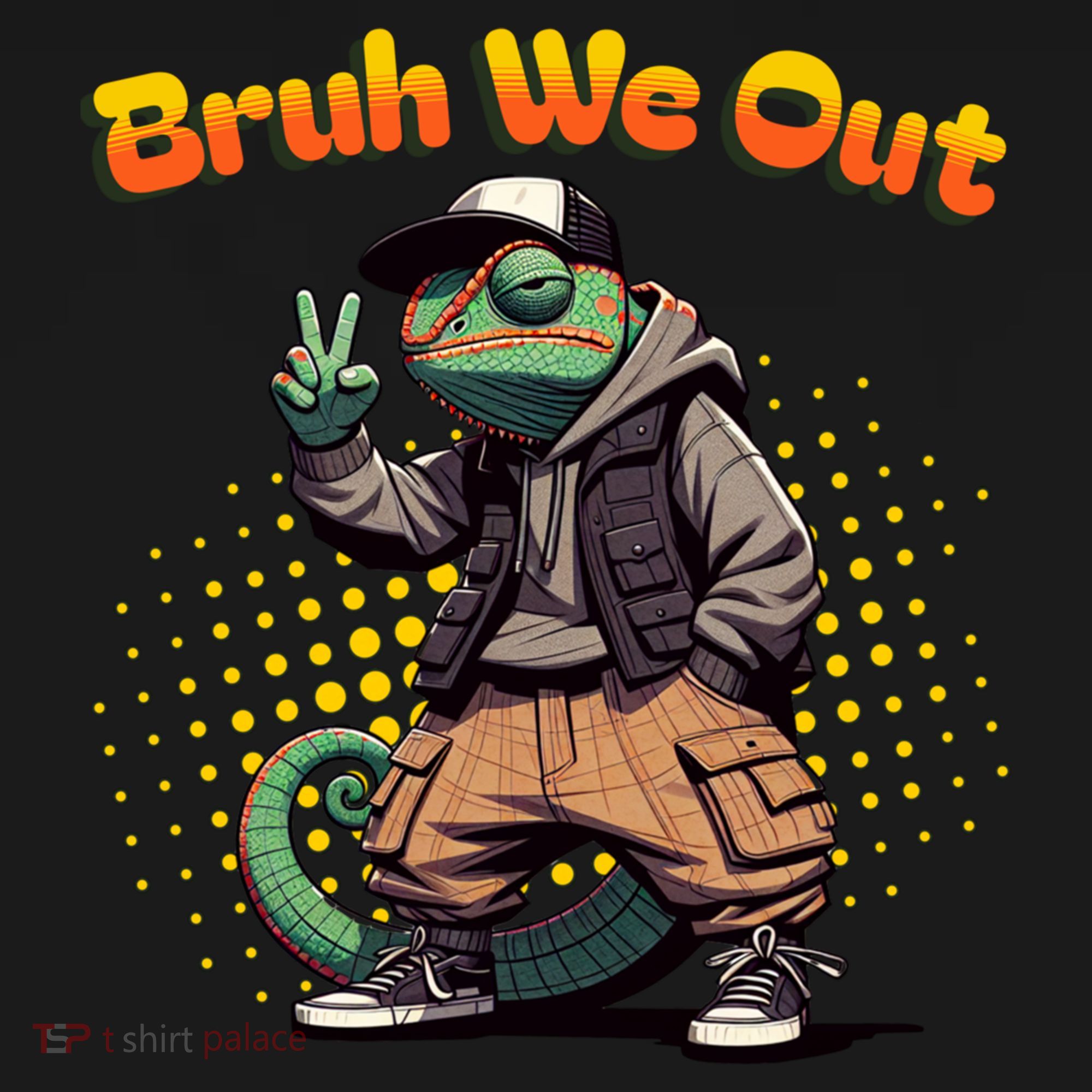Teacher Appreciation Funny Cameleon Lizard Grad Bruh We Out Gift Ornament