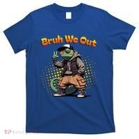 Teacher Appreciation Funny Cameleon Lizard Grad Bruh We Out Gift T-Shirt thumb 0
