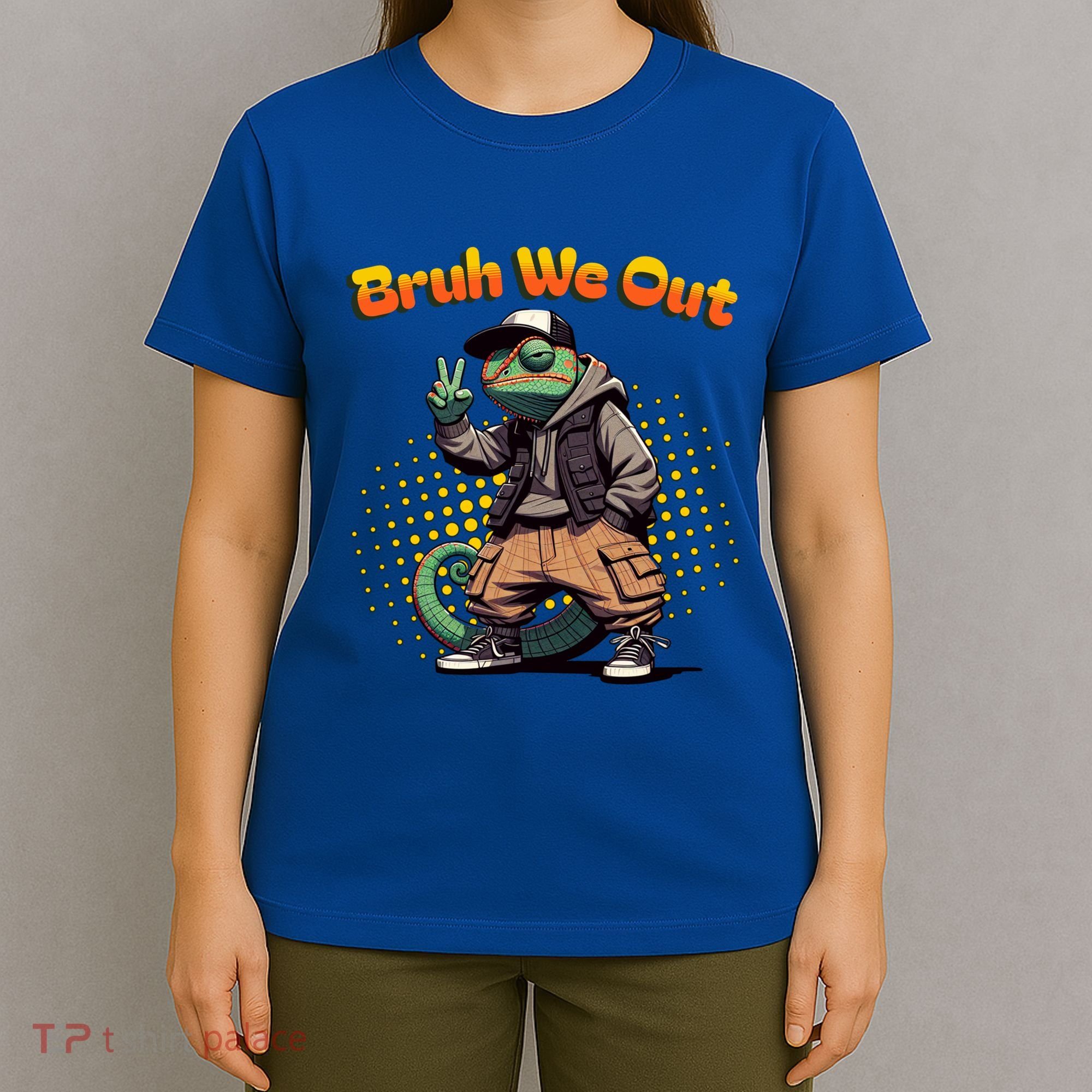 Teacher Appreciation Funny Cameleon Lizard Grad Bruh We Out Gift T-Shirt
