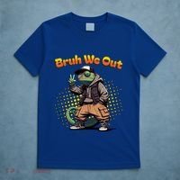Teacher Appreciation Funny Cameleon Lizard Grad Bruh We Out Gift T-Shirt thumb 5