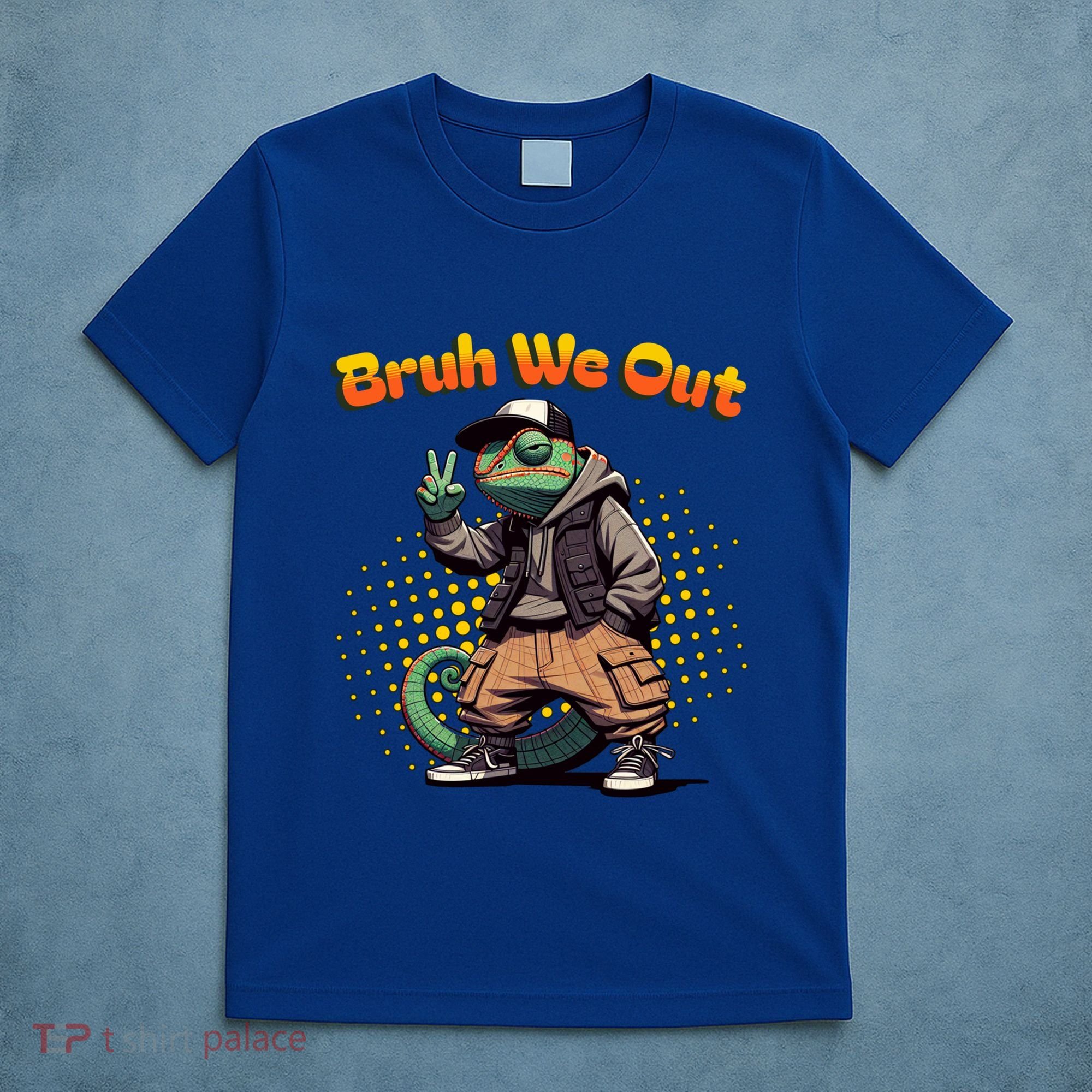 Teacher Appreciation Funny Cameleon Lizard Grad Bruh We Out Gift T-Shirt