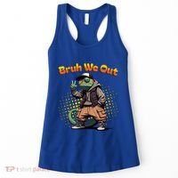 Teacher Appreciation Funny Cameleon Lizard Grad Bruh We Out Gift Women's Tank Top thumb 0