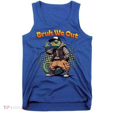 Teacher Appreciation Funny Cameleon Lizard Grad Bruh We Out Gift Tank Top