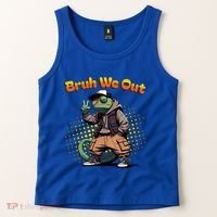 Teacher Appreciation Funny Cameleon Lizard Grad Bruh We Out Gift Tank Top thumb 2