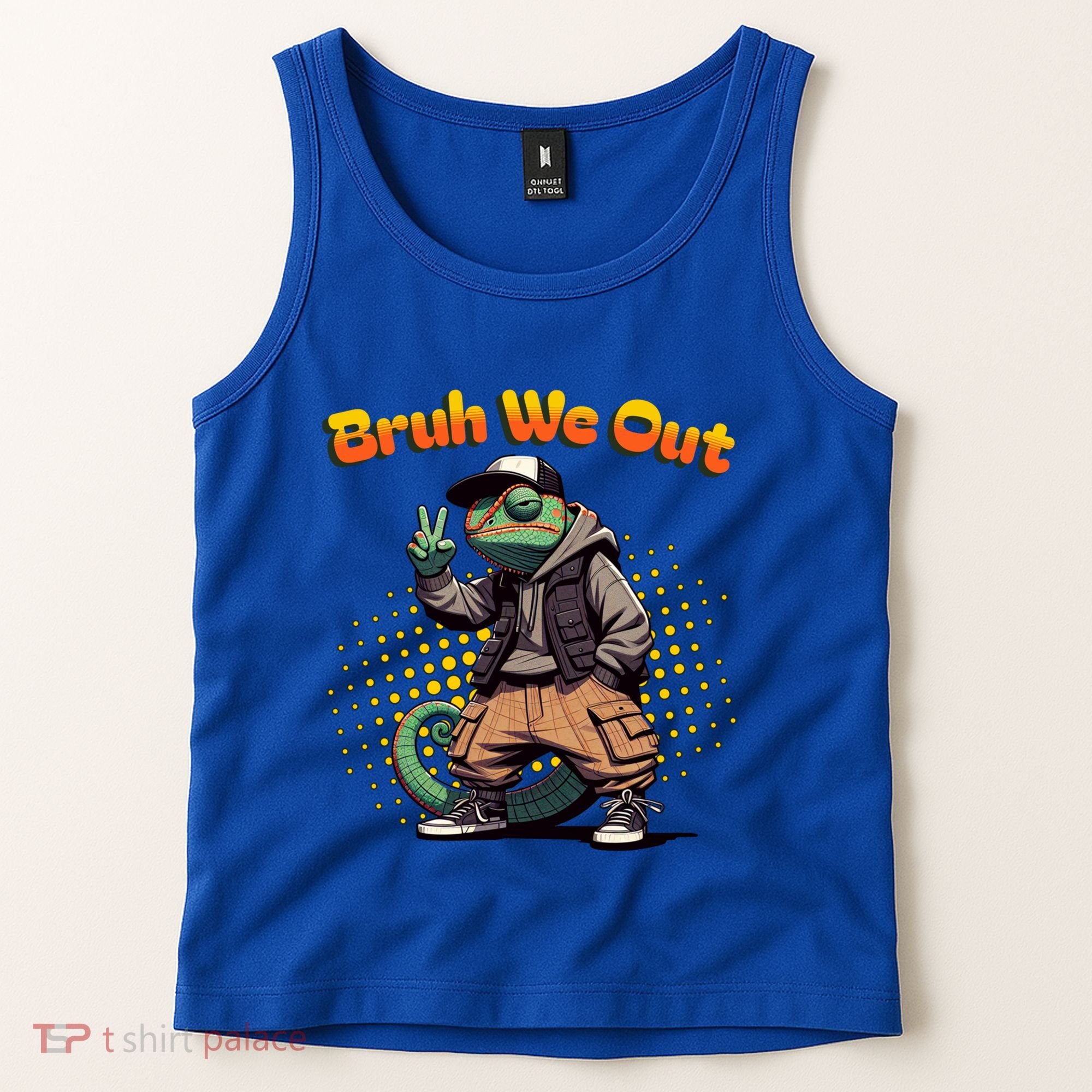 Teacher Appreciation Funny Cameleon Lizard Grad Bruh We Out Gift Tank Top