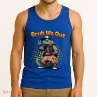 Teacher Appreciation Funny Cameleon Lizard Grad Bruh We Out Gift Tank Top thumb 3