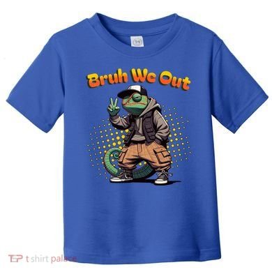 Teacher Appreciation Funny Cameleon Lizard Grad Bruh We Out Gift Toddler T-Shirt