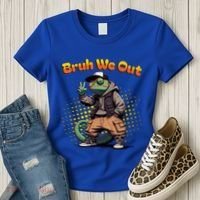 Teacher Appreciation Funny Cameleon Lizard Grad Bruh We Out Gift Women's T-Shirt thumb 3