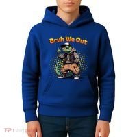 Teacher Appreciation Funny Cameleon Lizard Grad Bruh We Out Gift Kids Hoodie thumb 4