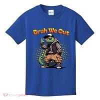 Teacher Appreciation Funny Cameleon Lizard Grad Bruh We Out Gift Kids T-Shirt thumb 0