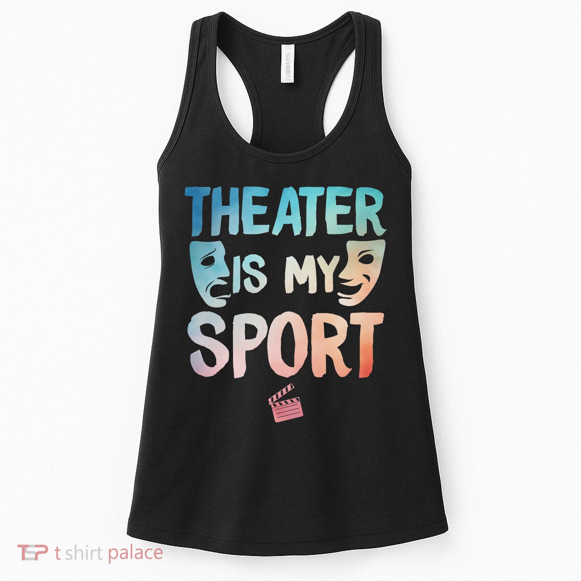 Theater Art For Women Drama Actor Musical Theatre Lover Women's Tank Top