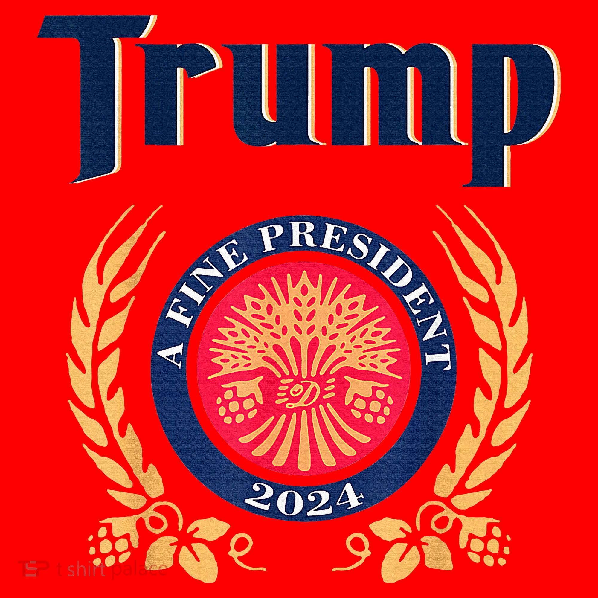 Trump A Fine President 2024 Santa Hat