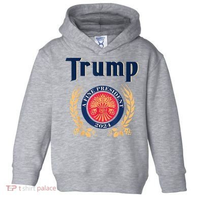 Trump A Fine President 2024 Toddler Hoodie
