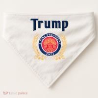 Trump A Fine President 2024 USA-Made Doggie Bandana thumb 0