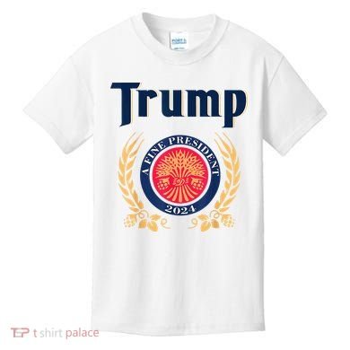 Trump A Fine President 2024 Kids T-Shirt