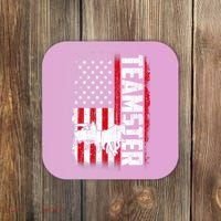 Teamster American Flag Funny Quotes Sayings Coaster thumb 0