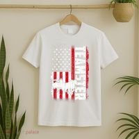 Teamster American Flag Funny Quotes Sayings T-Shirt thumb 2