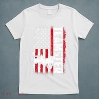 Teamster American Flag Funny Quotes Sayings T-Shirt thumb 5