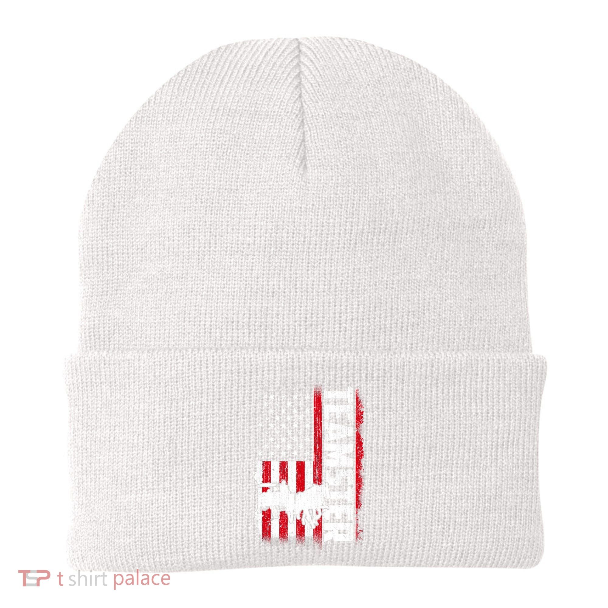 Teamster American Flag Funny Quotes Sayings Beanie