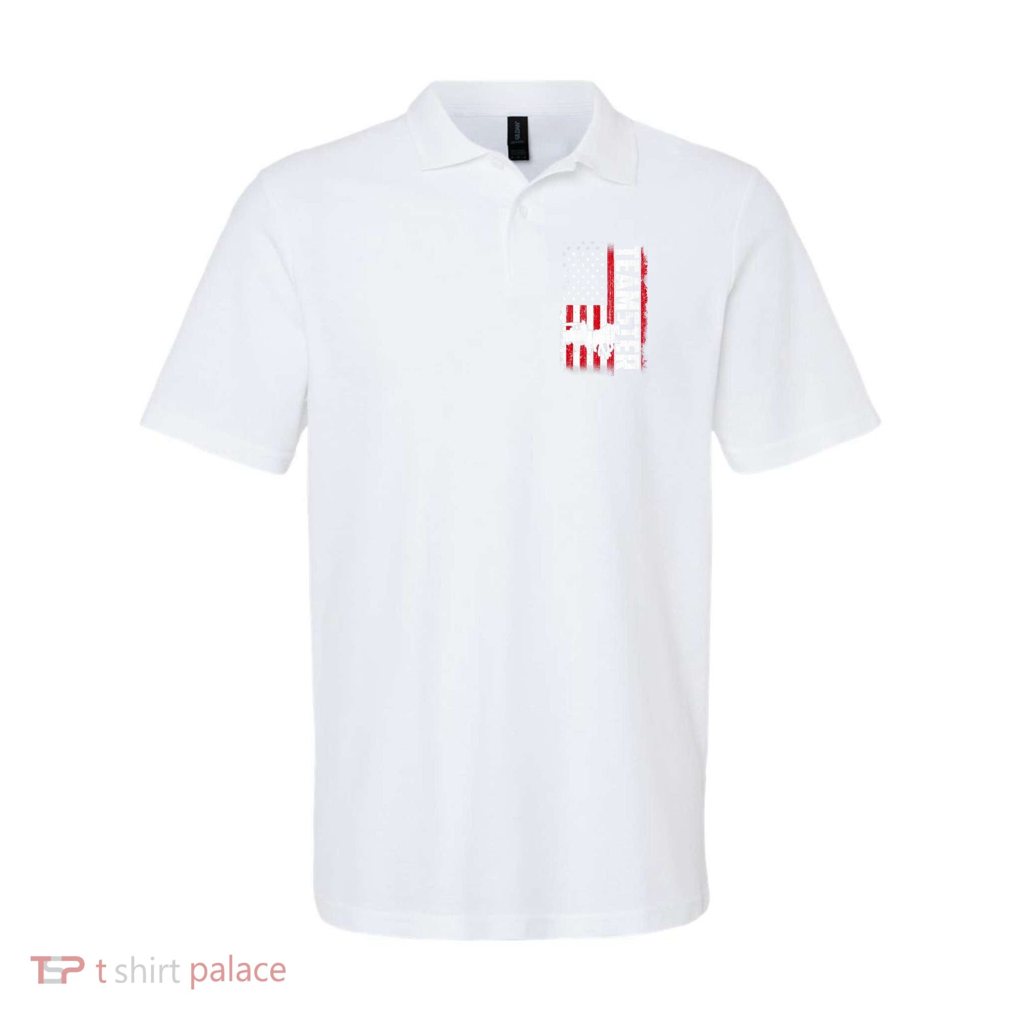 Teamster American Flag Funny Quotes Sayings Polo