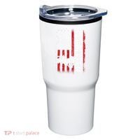 Teamster American Flag Funny Quotes Sayings Tumbler thumb 0