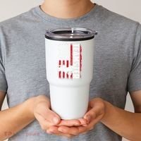Teamster American Flag Funny Quotes Sayings Tumbler thumb 2
