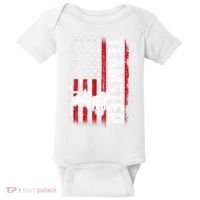 Teamster American Flag Funny Quotes Sayings Baby Bodysuit thumb 0