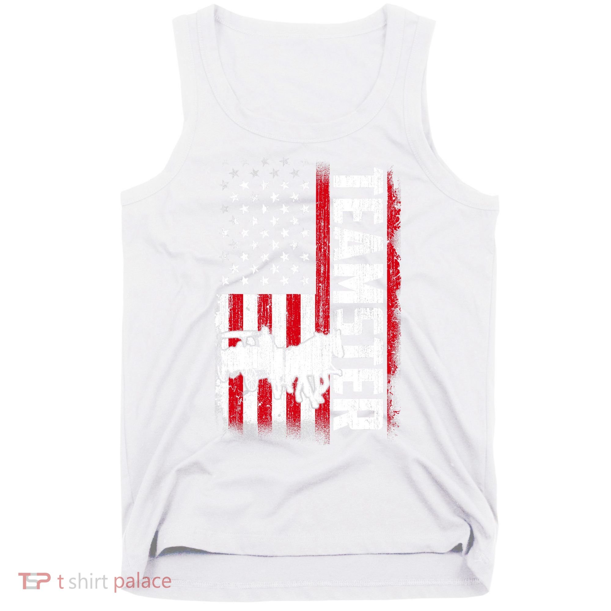 Teamster American Flag Funny Quotes Sayings Tank Top