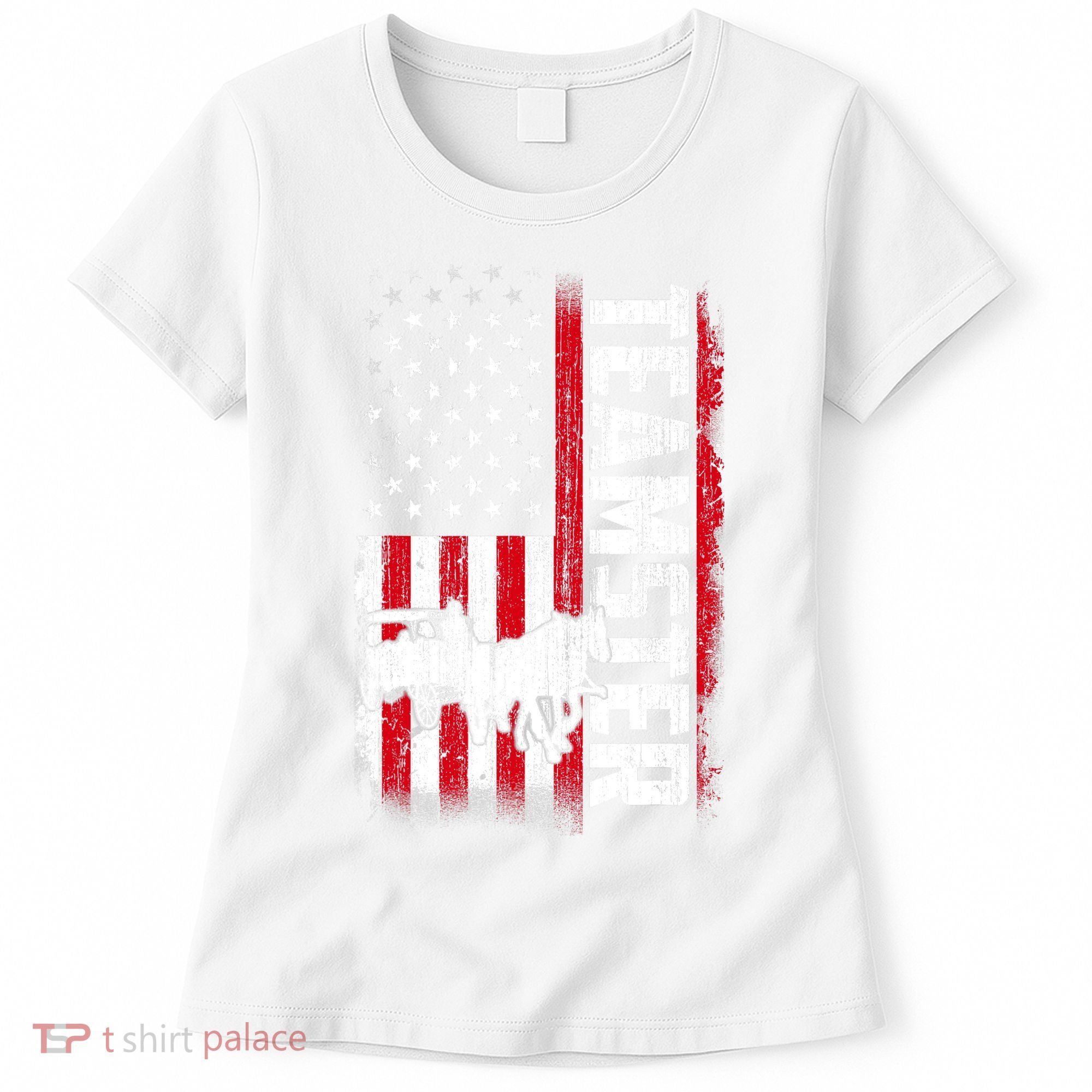 Teamster American Flag Funny Quotes Sayings Women's T-Shirt