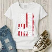 Teamster American Flag Funny Quotes Sayings Women's T-Shirt thumb 3