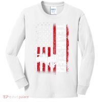 Teamster American Flag Funny Quotes Sayings Kids Long Sleeve Shirt thumb 0