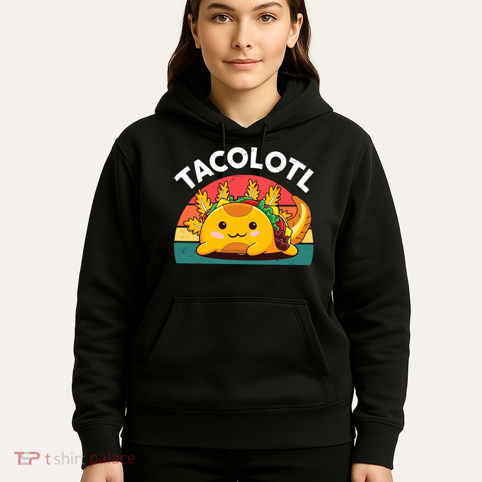 Taco Axolotl- Funny Taco Tuesday Mexican Hoodie