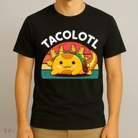 Taco Axolotl- Funny Taco Tuesday Mexican T-Shirt thumb 3