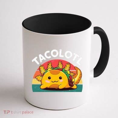 Taco Axolotl- Funny Taco Tuesday Mexican Coffee Mug back